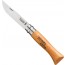 Couteau de poche n°6 manche en bois de hêtre - lame acier au carbone 7cm - Carbone - Opinel