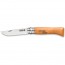 Couteau de poche n°8 manche en bois de hêtre - lame acier au carbone 8.5cm - Carbone - Opinel