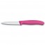 couteau d'office lame 8cm manche synthetique rose - swissclassic - victorinox