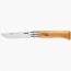 Couteau de poche n°12 manche en bois de hêtre - lame acier au carbone 12cm- Carbone - Opinel
