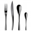 Cuillères à soupe anglaise inox noir 18/10 - Lot de 6 - XY Black Miroir - Guy Degrenne
