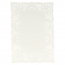 Dentelle rectangulaire blanche en papier 21x15cm - Dentelles papiers - AZ boutique