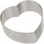 Forme coeur bombé inox - 8.5 x 8.5 cm - A l'unité - Forme inox et Nonnette - Gobel
