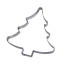 Forme sapin inox - 16 x 15.8 cm - A l'unité - Forme inox et Nonnette - Gobel