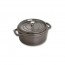 Cocotte en fonte ronde 24 cm gris graphite - Fondamentales - Staub