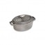 Cocotte ovale 23 cm en fonte émaillée gris graphite - Fondamentales - Staub