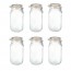 Lot de 6 bocaux hermétiques en verre 2L joint 85mm - Super - Le Parfait