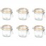 Lot de 6 terrines hermétiques en verre 350g joint 85mm - Super - Le Parfait