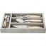 Ménagère 24 pièces coloris mix lin en inox - Range couverts en bois - Laguiole - Jean Dubost