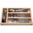 Ménagère 24 pièces en inox miroir - Range couverts en bois - Laguiole - Jean Dubost