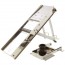Mandoline inox professionnelle 38 lames + chariot protecteur et poignée plastique 42 x 15 x 4 cm - Mandolines - Bron Coucke