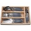 Ménagère 24 pièces gris en inox - Range couverts en bois - Laguiole - Jean Dubost