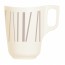 Mug 30cl beige en zenix avec motif baguette taupe - Intensity - Arcoroc