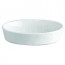 Plat sabot ovale blanc 26x19cm en porcelaine - Pillivuyt