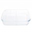Plat à four rectangulaire en verre 2 compartiments 34.5 x 21cm  - 500° - Cosy & Trendy