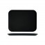 Plateau de bar antidérapant rectangulaire plastique noir 30 x 41 cm - bar - cosy & trendy