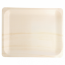 Plateau rectangulaire jetable en bois couleur naturel 26.5x21.5x2cm - Lot de 50 - Vaiselle jetable