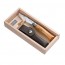 Plumier couteau n°8 manche en bois d'olivier avec lame inox et étui - Multifonction - Opinel