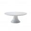 Présentoir à gâteaux porcelaine 1 niveau 24 cm - Diamond white - Cosy & Trendy