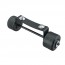 Roulettes noires pour chauffage parasol gaz - Chauffage terrasse gaz - Lacor