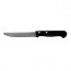 Set de 12 couteaux à steak bout rond et manche plastique noir 2 rivets - Polypro - Amefa