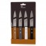 Set 4 couteaux d'office manches bois colorés - Coutellerie - Pradel Excellence 