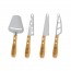 Set de 4 couteaux à fromage manche en bois - Explore - Boska