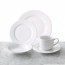Pillivuyt Sancerre soucoupe à café 13,4cm en porcelaine blanche