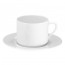 Soucoupe à déjeuner blanche 16,4cm en porcelaine - Valencay - Pillivuyt