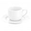 Soucoupe déjeuner blanche 16,7cm en porcelaine - Sancerre - Pillivuyt