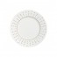 Sous tasse à café / thé ronde 12,5cm en porcelaine aux motifs carrés gris - Satinique Grey - Chef & Sommelier