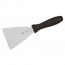 Spatule / grattoir triangulaire en inox et polypropylène 12x10cm - Paderno