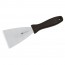 Spatule / grattoir triangulaire en inox et polypropylène 12x14cm - Paderno
