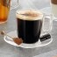 Voluto tasse expresso en verre transparent à anse 9cl