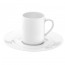 Tasse à moka blanche 8cl en porcelaine - Valencay - Pillivuyt