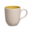 Tasse / Mug beige et jaune 35cl en grès - Lot de 6 - Turbolino - Cosy & Trendy