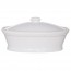 Terrine pâté ovale avec couvercle blanche 20,2x12,5cm en porcelaine - Cosy and Trendy