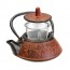 Théière en fonte rouge 0.8L - India - Ibili
