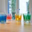 Verre à eau forme basse motifs rayures vert 25cl Vario Struttura