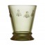Verre à eau - gobelet 26cl vert olive - Abeille - La Rochère
