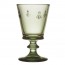 Verre à vin à pied 24cl vert olive - Abeille - La Rochère
