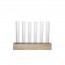 Verrine 3,4cl avec support en bois 2,5x14cm - Lot de 6 - Cosy & Trendy