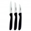 Set de 3 couteaux de cuisine - manche noir - Couteau à légumes - Zwilling